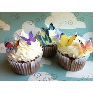  Butterflies ©   Small Assorted Set of 24   Cake and Cupcake Toppers 