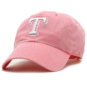  Texas Rangers Womens Pink Adjustable Cap Adjustable 