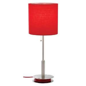  Adesso 3022 08 Bobbin 1 Light Table Lamps in Red
