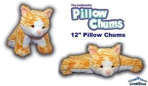 New 12 Authentic Cuddly PILLOW CHUMS PETS CaT  