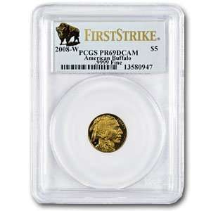    2008 W 1/10 oz Gold Buffalo PR 69 PCGS (First Strike) Toys & Games