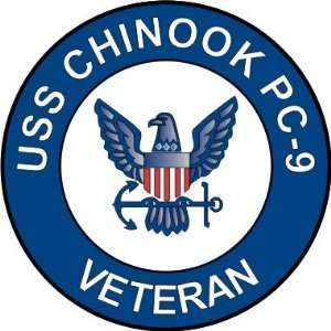  US Navy USS Chinook PC 9 Ship Veteran Decal Sticker 3.8 