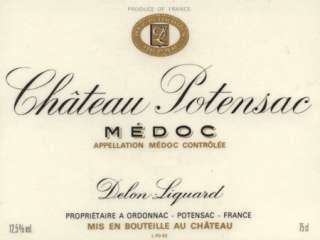   wine from medoc bordeaux red blends learn about chateau potensac wine