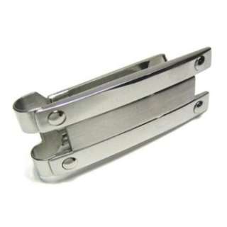    New Modern Stainless Steel Spring Loaded Money Clip Clothing