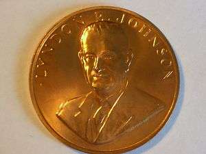 Lyndon B. Johnson US MINT INAUGURATED Commemorative Coin  