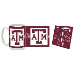  Texas A&M Aggies Logo Mug and Coaster Combo Sports 
