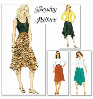 McCalls 6126 Quick Sew Shaped Hem Skirt Sewing Pattern  