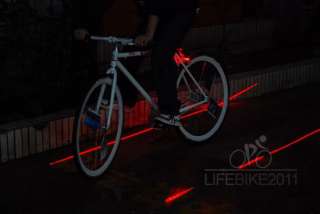 New 2011 Bike Bicycle Laser Beam Rear Tail Light Lamp  