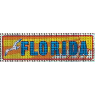  Florida   Sun and Bird State Foil Prism   Sticker / Decal 