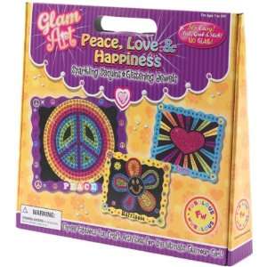   Art GLAMART 7004 Do A Dot Glam Art Kit Peace Love & Happiness Home
