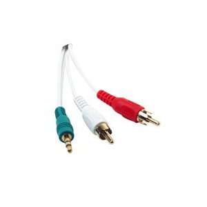  6ft 3.5mm Stereo Male to 2 RCA Stereo Male (Converter 