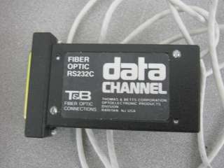 Lot of 6 Thomas & Betts Data Channel Fiber Optic RS232C  