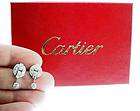 Cartier 18Kt Love Diamond Earrings YG .20Ct