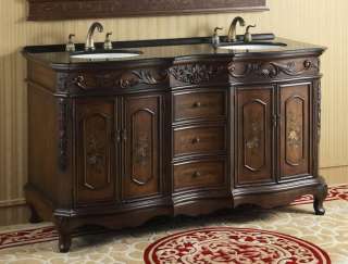 Bath Vanity Cabinet w/ Granite Top #9060 NF   60  