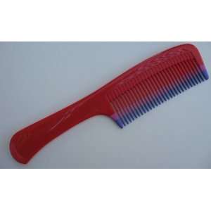  Red Wide Tooth Hair Comb with Handle   Pink and Purple 