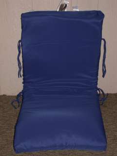 Outdoor Patio Chair Cushion ~ Royal Blue Solid NEW  