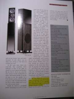 Polk Audio LSi Series Speaker Review Brochure LSi25, LSi15, LSi9 
