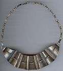 STRIKING VINTAGE MEXICO STERLING SILVER MEXICAN JADE NECKLACE items in 