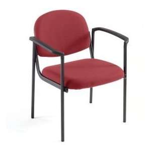  Pinehurst Burgundy Contoured Chair With Arms Office 