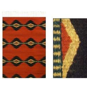  Lightning Zapotec Rug in Red Size 2 x 34 Furniture 