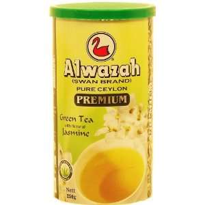 Alwazah green tea with jasmine, pure ceylon, 250 g cannister  