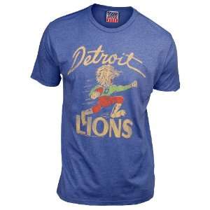    Detroit Lions Mens Retro Vintage T Shirt