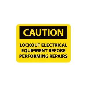   Electrical Equipment Before . .  Safety Sign