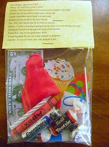 Birthday Survival Kit * 11 items inside   Novelty gift  