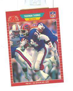 1989 PRO SET THURMAN THOMAS RC #32 * Buffalo Bills  