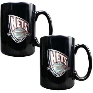  New Jersey Nets 2 Piece Coffee Mug Set