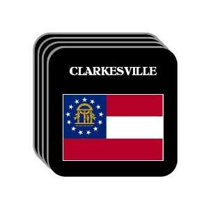  US State Flag   CLARKESVILLE, Georgia (GA) Set of 4 Mini 