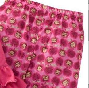 CURIOUS GEORGE Girls Pajama Set NWT 2T 2 Pc Sleepwear  