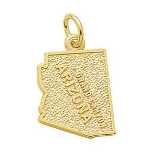  Rembrandt Charms Grand Canyon Charm, Gold Plated Silver Jewelry