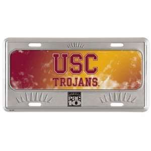  NCAA USC Trojans Metal License Plate   Domed Sports 