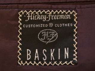 Hickey Freeman Mens Burgundy Wool Single Breasted Sportcoat Blazer 42R 