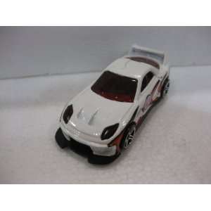  White Street Racer With Red Stripes #5 Matchbox Car Die 