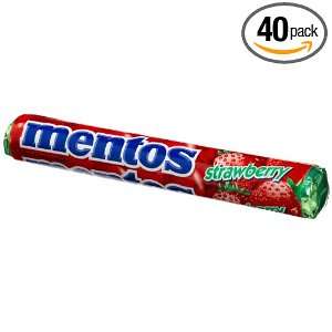 Mentos Strawberry Candy, 1.32 Ounce Grocery & Gourmet Food