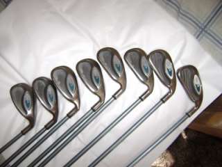 Callaway Golf Hawk Eye Gems RH Iron Set 4,5,6,7,8,9 PW, SW  