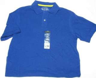 NWT Boys 14/16 (L) Arizona Jean Co. Blue Polo Shirt  