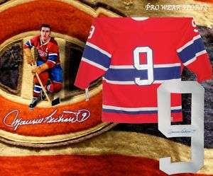 Maurice Richard autographed signed Jersey  