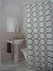 New West St. Designs Circle Shower Curtain Black and Green 70x72 NIP