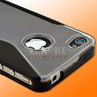 Black Clear TPU Logo Gel Bumper Case for Apple iPhone 4 4S Att Verizon 