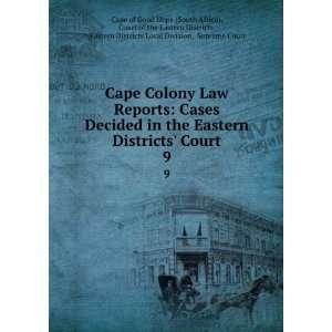   Local Division, Supreme Court Cape of Good Hope (South Africa) Books