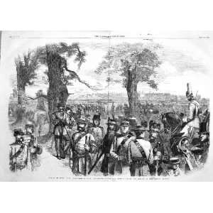 1860 RIFLE CORPS HYDE PARK LONDON SOLDIERS FINE ART 