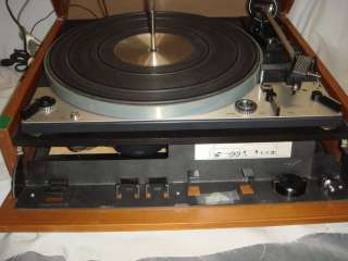 Dual 1229 Record Player Turntable W/ Great Dual Wood Tall Case  