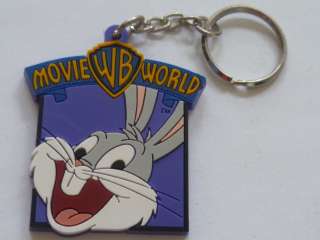 VINTAGE  1994 WARNER BROS. Looney Tunes Bugs Bunny rubber key chain 