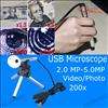 200X USB LED Digital Magnifier Microscope Endoscope Borescope Camera 