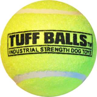 Dog Tennis Tough Bite Tuff Ball Toy Play Training Green  