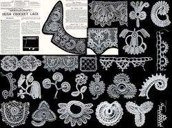 Irish Crochet Book Victorian Lace Laces Patterns c1895  