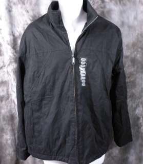 NEW Utex Mens Water Repellent Jacket Rain Coat Black L  